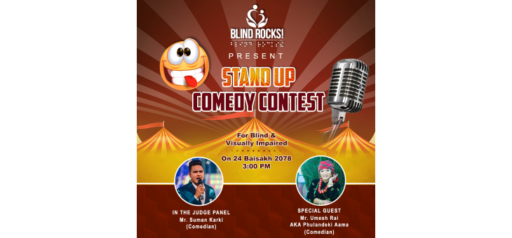 Blind Rocks! presents stand up comedy contest for blind and visually impaired.